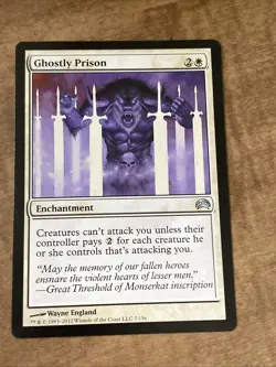 ghostly prison Planechase 2012 NM MTG TCG CARD REGULAR - Image 1
