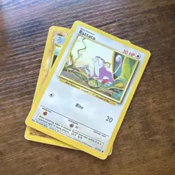 Pokemon TCG Base Set Metapod, Charmeleon, Magnemite, Weedle, Rattata Lot 6 Cards - Image 5