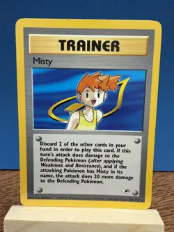 Pokemon TCG Misty 102/132 Gym Heroes Regular WOTC Vintage Card - Image 1