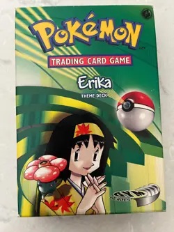 Pokemon EricaTheme Deck 60-cards Gym Heroes Coin Holo Box Case Mint Condition! - Image 1