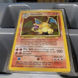 Pokemon TCG Charizard Base Set Holo Rare Card 4/102 WOTC Original - Image 2