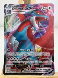Pokemon Cards Salamence VMAX 144/189 Darkness Ablaze Holo Rare VMAX - Image 1