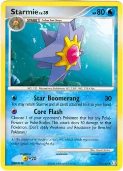 Pokemon Legends Awakened Uncommon Card - Starmie 71/146 - Image 1