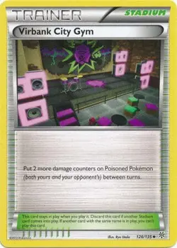 Virbank City Gym 126/135 - Pokemon Plasma Storm Uncommon Card - Image 1
