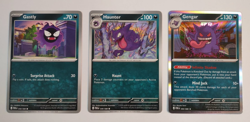 Gastly Haunter Gengar Evolution Line Perfect Order Pokemon Cards NM - Image 1