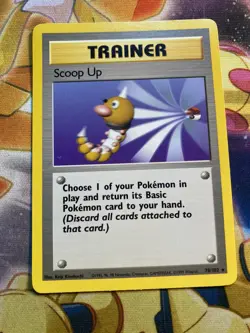SCOOP UP - Base Set - 78/102 - Rare Trainer - Pokemon Card - Unlimited - NM - Image 1