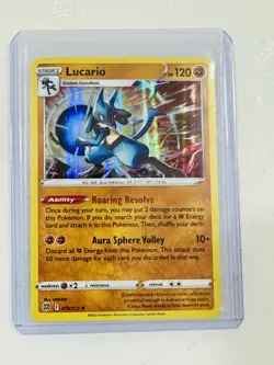 Pokemon TCG Lucario Reverse Holo Rare Card 079/172 Brilliant Stars - Image 1