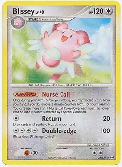 Pokemon Platinum Edition Rare Card - Blissey 22/127 - Image 1