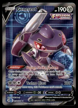 Pokemon Cards Genesect V 254/264 Fusion Strike Rare Ultra NM - Image 1