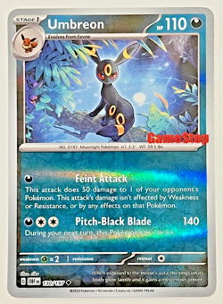Pokemon Card TCG - Umbreon 130/197 GameStop Stamped Promo Obsidian Flames - NM - Image 1