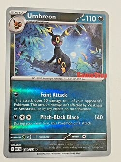 Pokemon Card TCG - Umbreon 130/197 GameStop Stamped Promo Obsidian Flames - NM - Image 4
