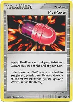 Pokemon Platinum Edition Uncommon Card - PlusPower 112/127 - Image 1