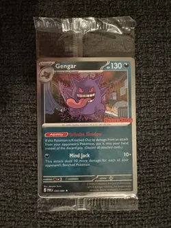 Pokemon TCG Gengar Promo Card POR 050/088 GAMESTOP STAMP Factory Sealed - Image 3