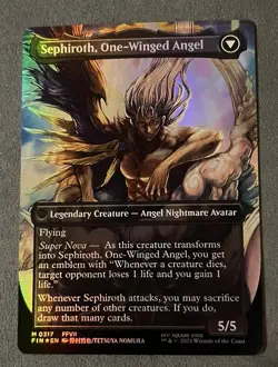MTG Sephiroth, Fabled SOLDIER Borderless Foil Final Fantasy 0317 - Image 2