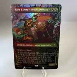 Raph & Mikey, Troublemakers Rare Foil 0250 TMNT Legendary Creature Green 7/7 - Image 1