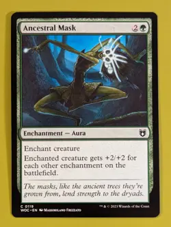 Ancestral Mask x1 Wilds of Eldraine Commander 1x Magic the Gathering MTG - Image 1