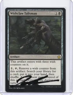 Wishclaw Talisman Regular Signed Artist Proof MTG RARE - Image 1