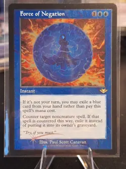 Force of Negation Foil Etched Double Masters 2022 Foil - Image 1