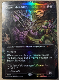 Magic the Gathering MTG Super Shredder Foil Spotlight Series TMNT Promo NM - Image 1