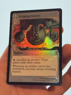 1X FOIL Grinding Station FUTURE SIGHT FRAME MINT MTG Magic MY2 Mystery Booster 2 - Image 2