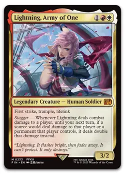 Lightning, Army of One #233 (NM) Final Fantasy FIN Magic MTG - Image 1