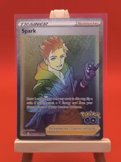 Spark 085/078 Pokemon GO Full Art Rainbow Secret Rare Pokemon Card - Image 2