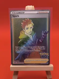 Spark 085/078 Pokemon GO Full Art Rainbow Secret Rare Pokemon Card - Image 3