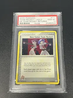 Pokemon Here Comes Team Rocket! Ex Team Rocket Returns Holo #111 PSA 10 Gem Mint - Image 1