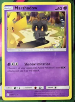 Pokemon TCG Marshadow 103/236 S&M: Cosmic Eclipse Rare & Reverse Holo Set Of 2 - Image 3