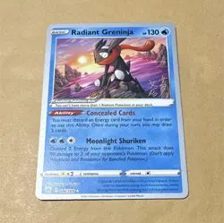 Pokemon Radiant Greninja World Championship Decks 046/189 Radiant Rare 130 HP - Image 1