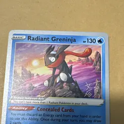 Pokemon Radiant Greninja World Championship Decks 046/189 Radiant Rare 130 HP - Image 3