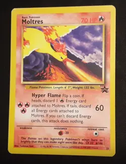 Moltres 21 WotC Promo Rare Pokemon TCG LP - Image 1