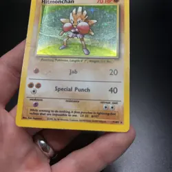 Hitmonchan - 7/102 - Pokemon Card Base Set Unlimited Holo Rare DMG - Image 5