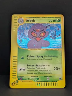 Arbok 003/165 Expedition Base Set Holo Rare Pokemon TCG Nintendo e-reader NM - Image 3