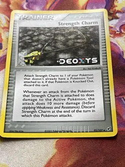 Strength Charm 92/107 Reverse Holo Stamped ex Deoxys Pokemon Card - Image 3
