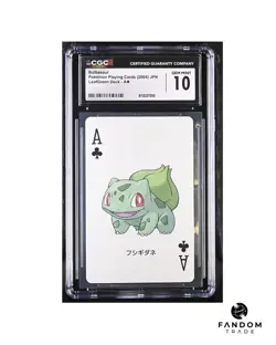 [POP 1!] CGC 10 GEM MINT Bulbasaur Ace of Clubs Pokemon LeafGreen Deck - Image 1