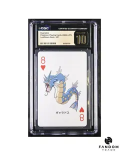 [POP 1!] CGC 10 PRISTINE Gyarados 8 of Hearts Pokemon LeafGreen Deck 2004 - Image 1