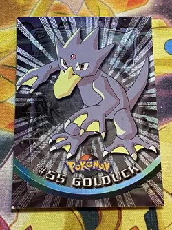 1999 Topps Pokemon Golduck #55 Holo Textured Foil Card Black Logo - Image 1