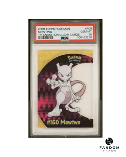 PSA 10 GEM MT Mewtwo Clear Card PC5 Topps Series 2 Pokemon Card - Image 1