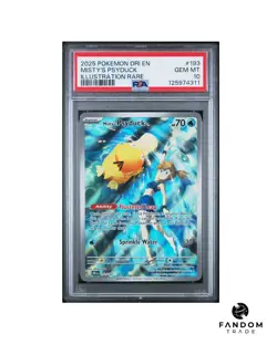 PSA 10 GEM MT Misty's Psyduck 193/182 Illustration Rare Pokemon Destined Rivals - Image 1
