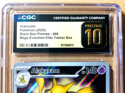 ALAKAZAM Mega Evolution ETB Promo #009 Pokemon Card - CGC 10 PRISTINE - Image 3