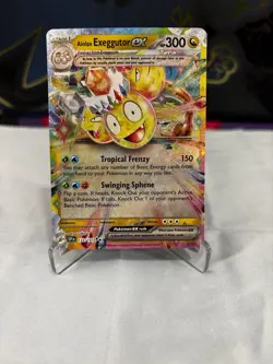 Pokemon Alolan Exeggutor ex 133/191 Sv08 Surging Sparks Double Rare Full Art Ho… - Image 1