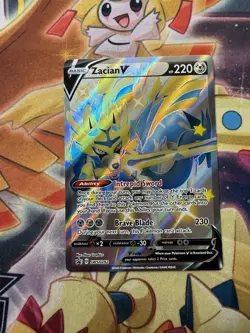 Zacian V (Shiny) SWSH292 SWSH: Sword & Shield Promo Cards Holo NM - Image 1