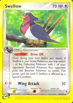 Pokemon Tcg Taillow 72/109 & Swellow 46/109 Ex Ruby & Sapphire Non-Holo - Image 4
