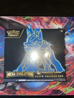 Pokemon TCG Mega Evolutions Lucario Pokemon Centre Elite Trainer Box Sealed - Image 1
