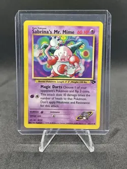 Pokemon TCG Sabrina's Mr. Mime Gym Challenge Unlimited Uncommon Card 59/132 - Image 1