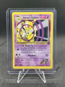Sabrina's Kadabra 58/132 Pokemon TCG Gym Challenge Unlimited LP - Image 1