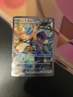 Pokemon TCG Hop’s Zacian ex 186/159 SIR Journey Together Full Art NM - Image 1