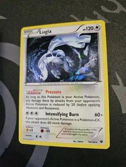 Pokemon TCG Lugia Fates Collide 78/124 Exclusive Cracked Ice Holo NM - Image 3
