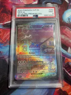 2023 Pokemon SVP EN 151 Ultra Premium Collection #053 Mew ex PSA 9 MINT - Image 1